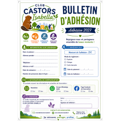 BULLETIN ADHESION 2027