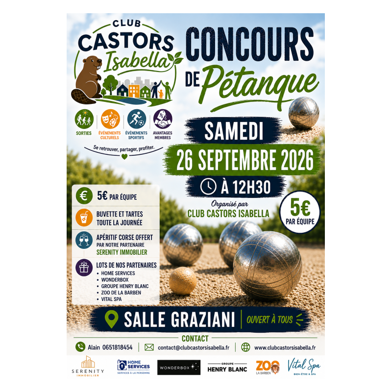 CONCOURS PETANQUE